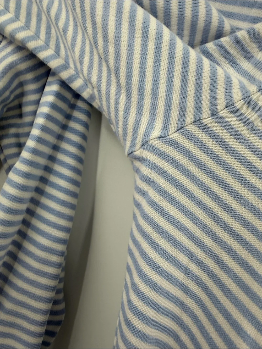 Lake Pima Cotton Blue White Striped Pajama Set